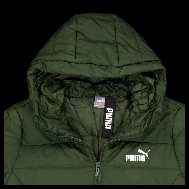 Puma Ess Hooded Padded Jacket Myrtle Discount