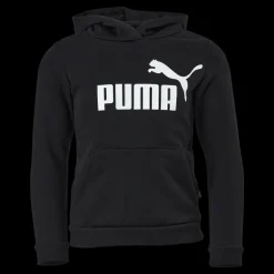 Sale Puma Ess Logo Hoodie Fl G Black Svart