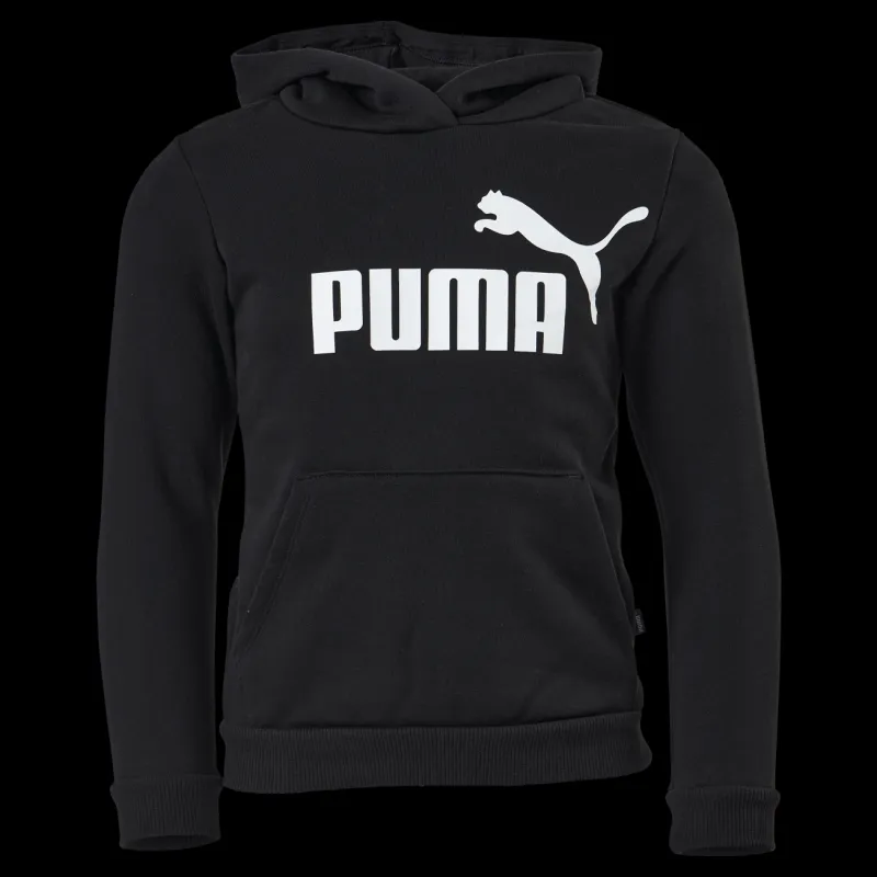 Sale Puma Ess Logo Hoodie Fl G Black Svart