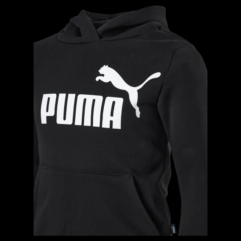 Sale Puma Ess Logo Hoodie Fl G Black Svart
