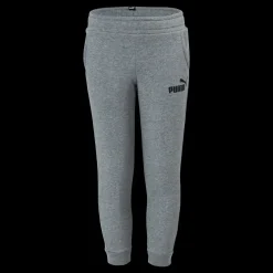 Puma Ess Logo Pants Fl Cl B Medium Gray Heather Grå