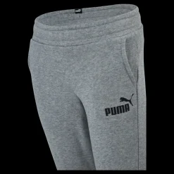 Puma Ess Logo Pants Fl Cl B Medium Gray Heather Grå