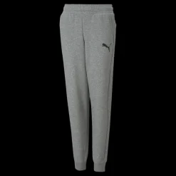 Discount Puma Ess Logo Pants Fl Cl B Medium Gray Heather-cat Grå