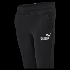 Puma Ess Logo Pants Fl Cl B Black Grå