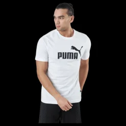 Puma Ess Logo Tee White Vit New