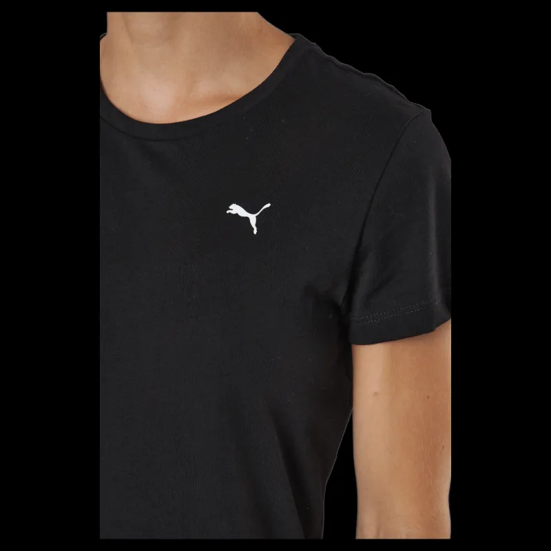 Puma Ess Small Logo Tee Black-cat Svart Discount