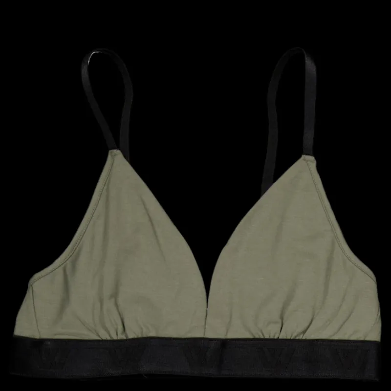 Clearance VXV Label Ess' Triangle Bralette Olive Grön