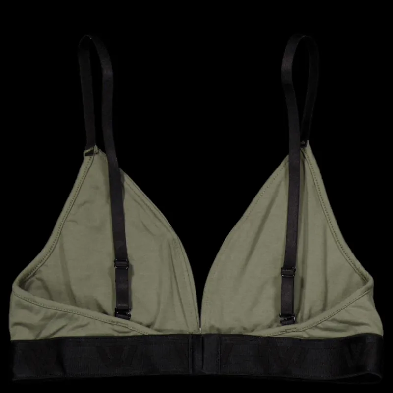 Clearance VXV Label Ess' Triangle Bralette Olive Grön