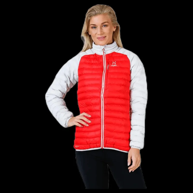 Haglöfs Essens Mimic Jacket White/Red Vit och Röd Best