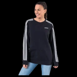 Hot adidas Essential Bf Crew White/Black Svart