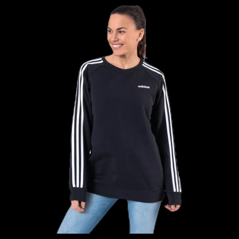 Hot adidas Essential Bf Crew White/Black Svart