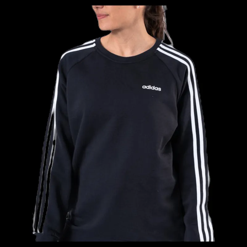 Hot adidas Essential Bf Crew White/Black Svart