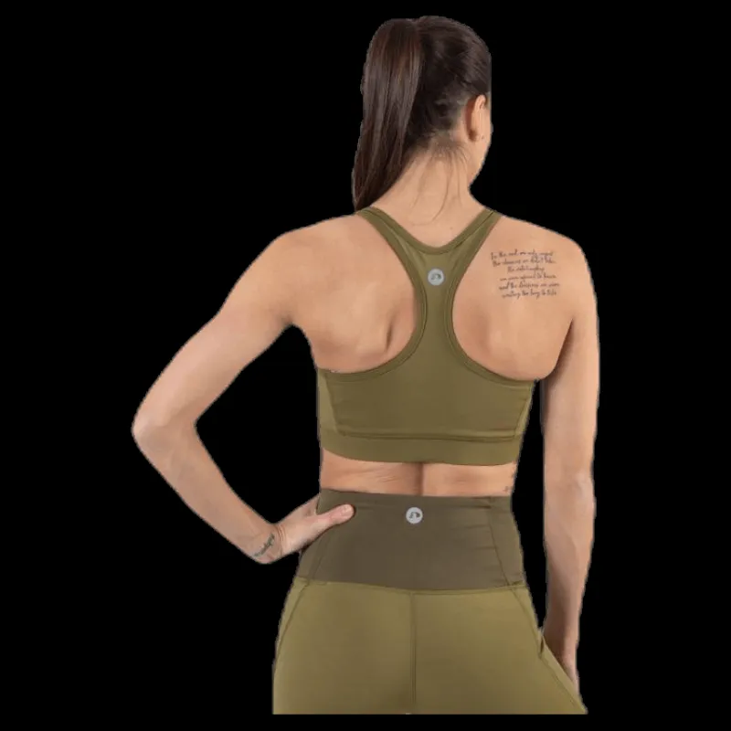 Best Newline Essential Bra Top Green Grön