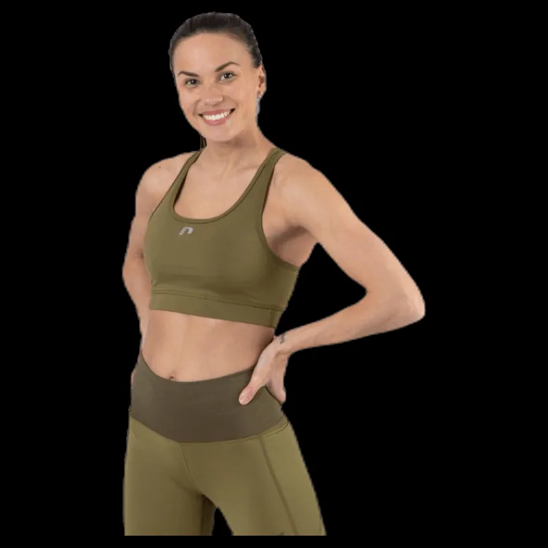 Best Newline Essential Bra Top Green Grön