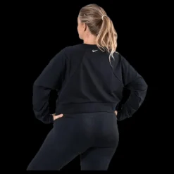 Sale Nike Essential Fleece Crew Plus White/Black Svart