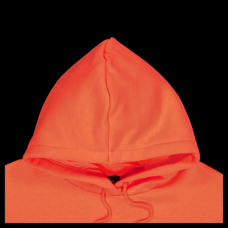 New Under Armour Essential Fleece Hoodie Venom Red Orange