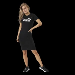 Puma Essential Slim Tee Dress Black Svart Online