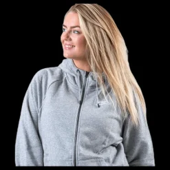 Nike Essential Zip Hoodie Plus Grey Grå New
