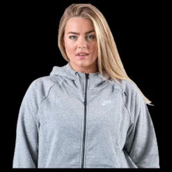 Nike Essential Zip Hoodie Plus Grey Grå New