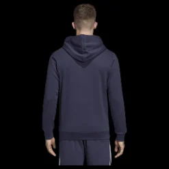 adidas Essentials 3 Stripes Fullzip French Terry Legend Ink / White Blå och Vit Sale
