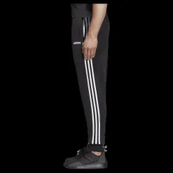 adidas Essentials 3 Stripes Tapered Pant Ft Cuffed Black / White Svart Discount