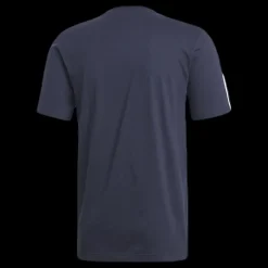 Outlet adidas Essentials 3 Stripes T-Shirt Legend Ink / White Blå och Vit