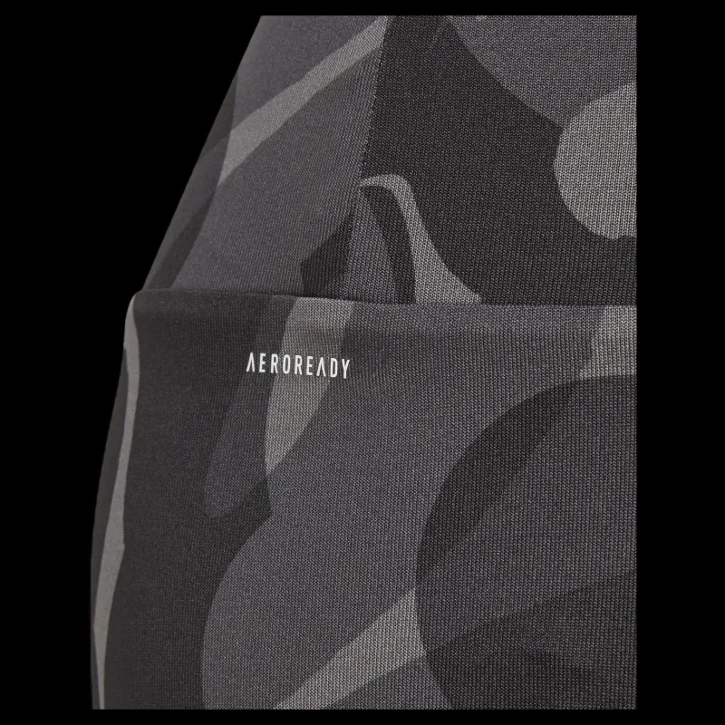 adidas Essentials AEROREADY Seasonal Print High-Waist 7/8 Leggings Kids Black Flerfärgad