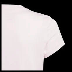 adidas Essentials Big Logo Cotton T-Shirt Clear Pink / White Vit och Rosa