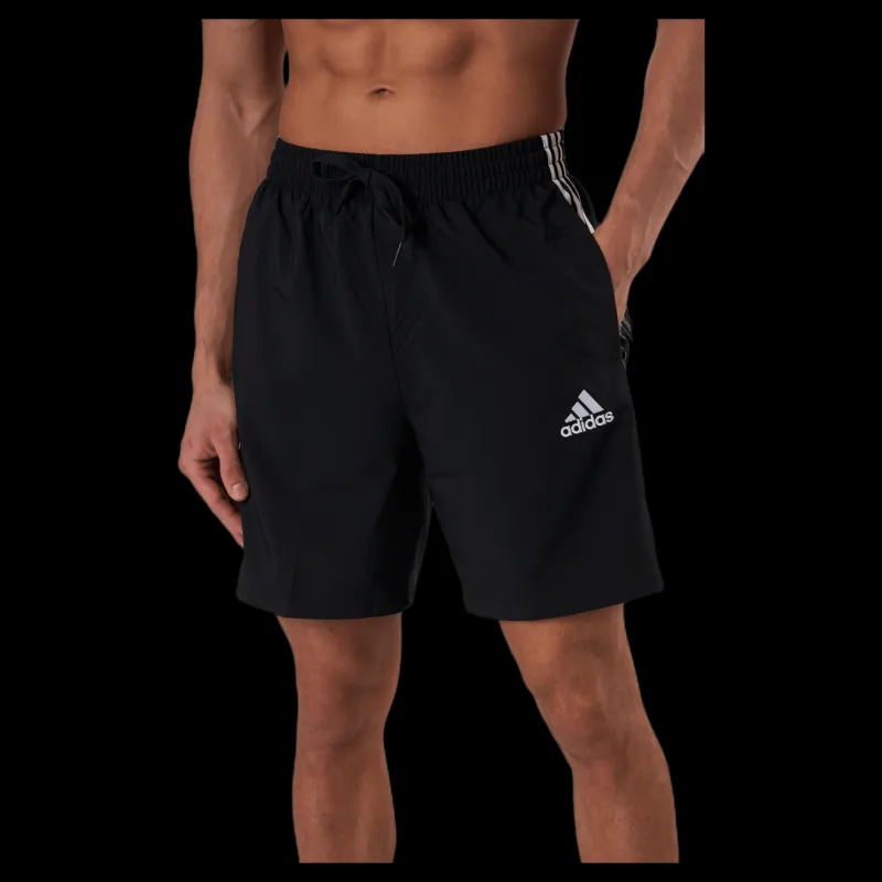 Discount adidas Essentials Chelsea Short Black / White Svart