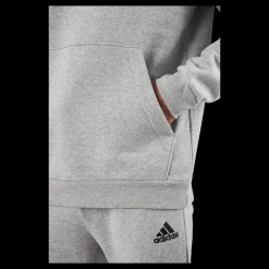 adidas Essentials Fleece Hoodie Medium Grey Heather Grå Clearance