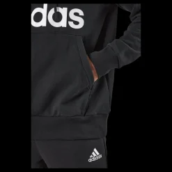 adidas Essentials French Terry Big Logo Hoodie Black Svart Best