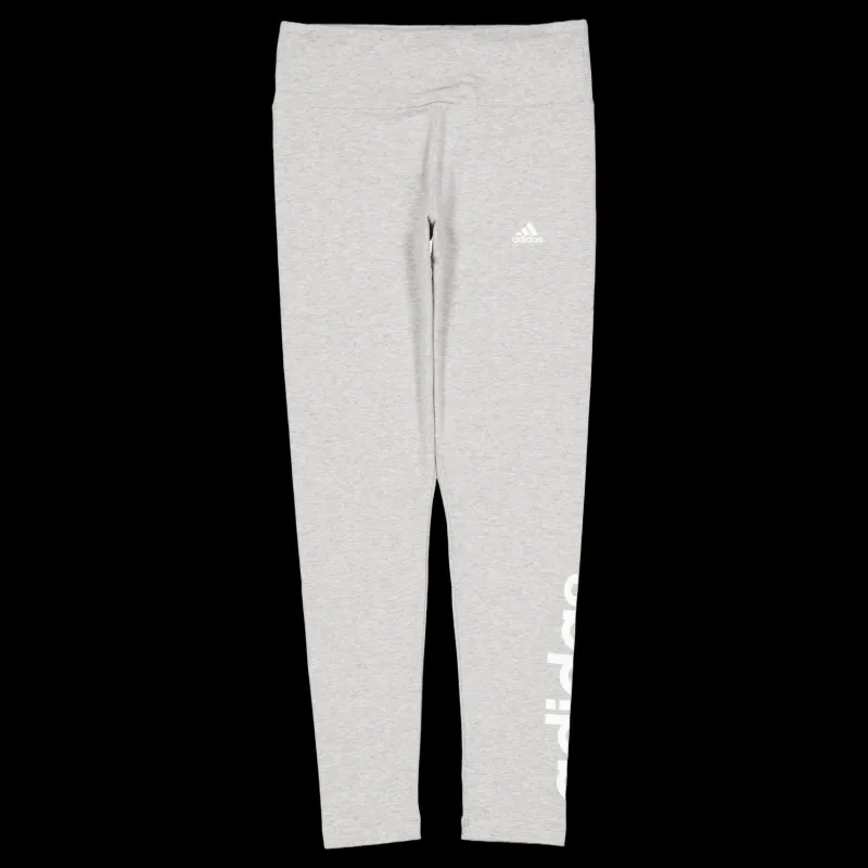 Hot adidas ESSENTIALS HIGH-WAISTED LOGO LEGGINGS Medium Grey Heather / White Grå