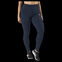 adidas ESSENTIALS HIGH-WAISTED LOGO LEGGINGS Legend Ink / White Blå Clearance