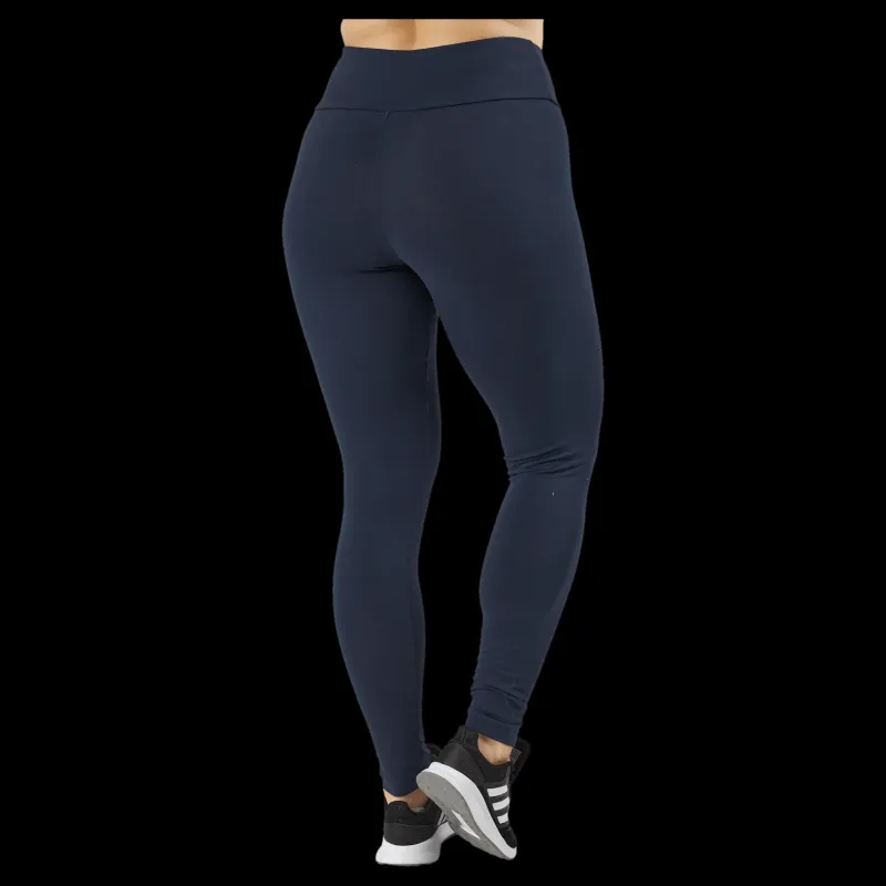 adidas ESSENTIALS HIGH-WAISTED LOGO LEGGINGS Legend Ink / White Blå Clearance
