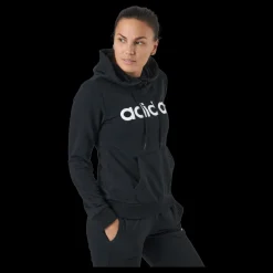 adidas Essentials Hoodie Black / White Svart Best