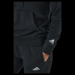 adidas Essentials Hoodie Black / White Svart Best