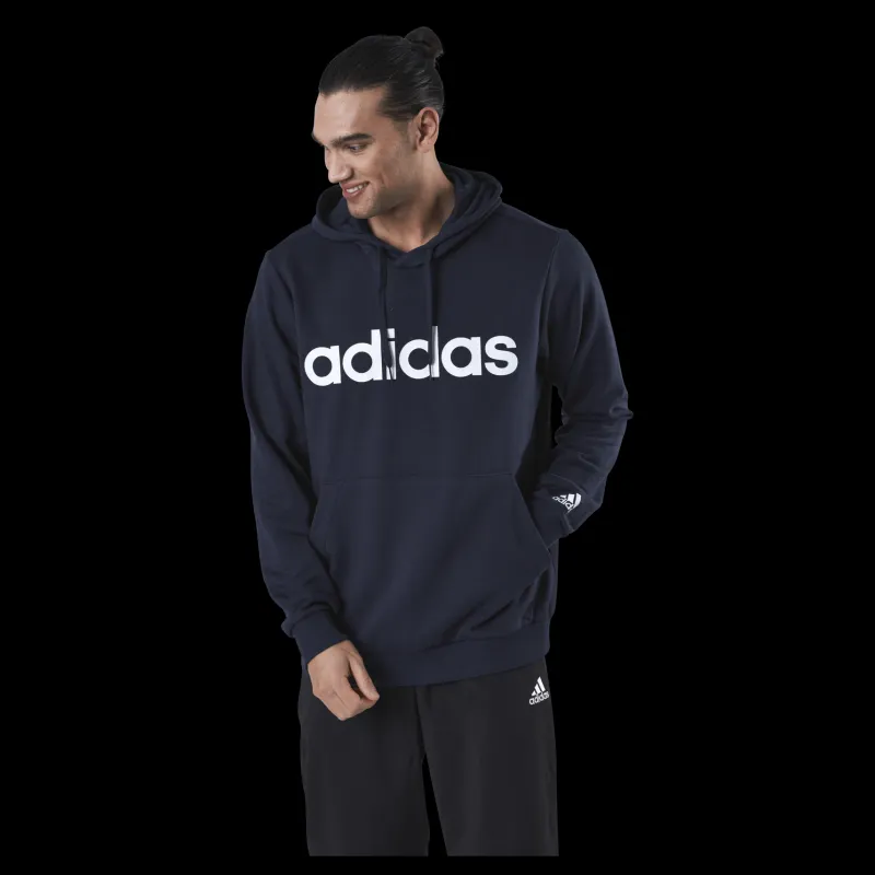 Clearance adidas Essentials Hoodie Legend Ink / White Blå