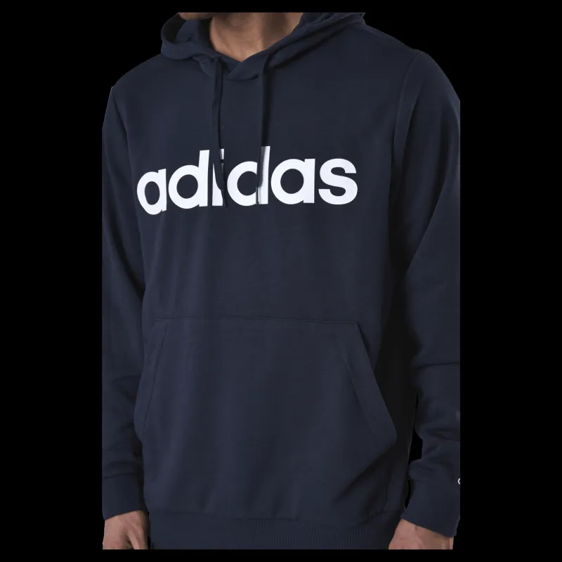 Clearance adidas Essentials Hoodie Legend Ink / White Blå