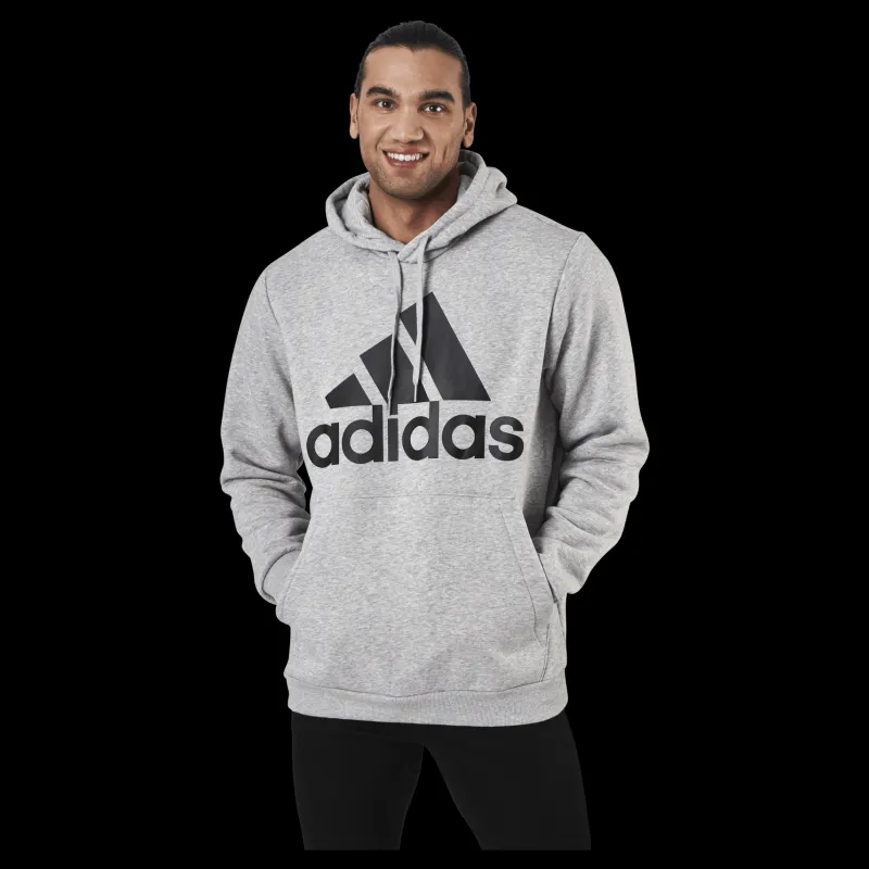 adidas Essentials Hoodie Medium Grey Heather / Black Grå Outlet