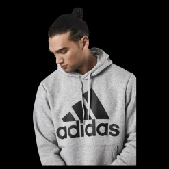 adidas Essentials Hoodie Medium Grey Heather / Black Grå Outlet
