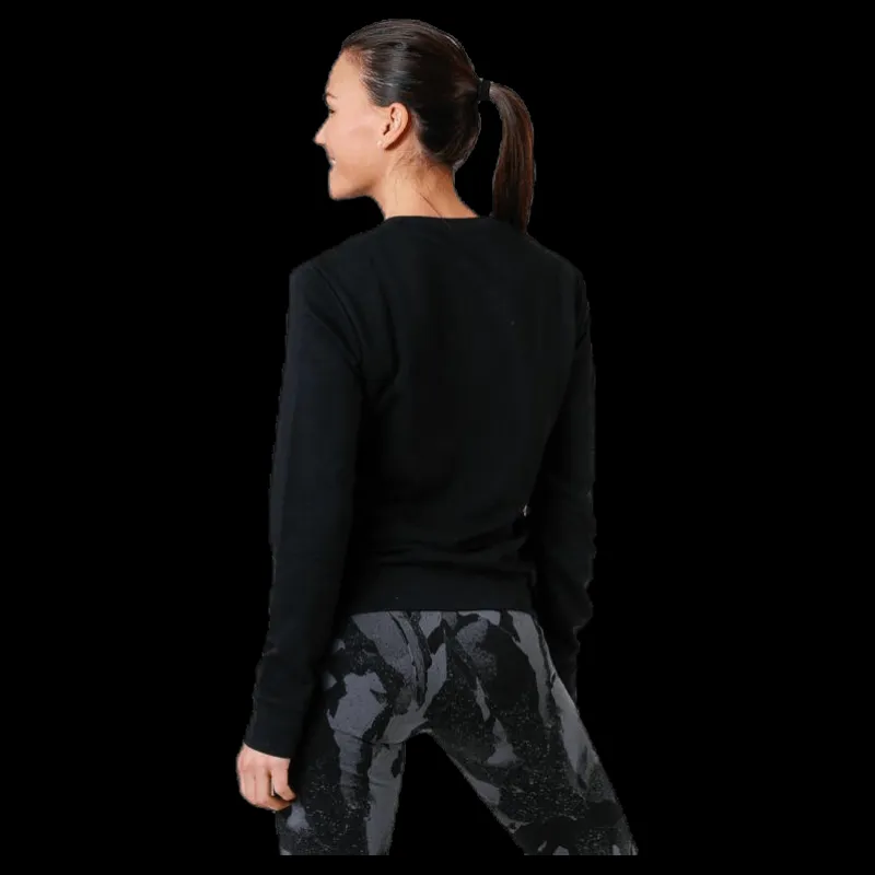 adidas Essentials Linear Crewneck Black / White Svart Clearance