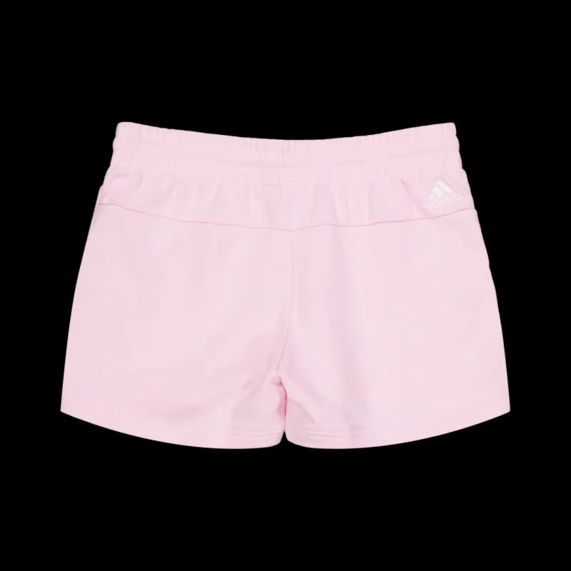 adidas Essentials Linear French Terry Shorts Clear Pink / White Lila Best