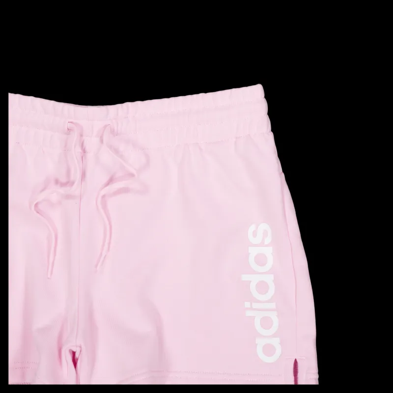 adidas Essentials Linear French Terry Shorts Clear Pink / White Lila Best