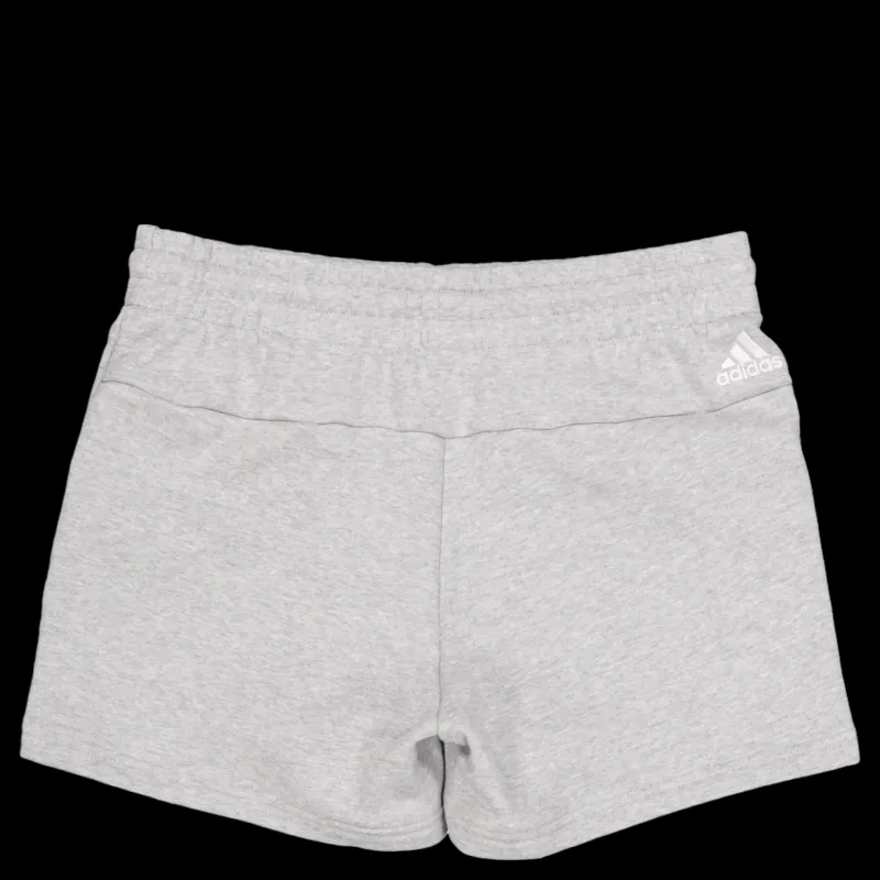 Outlet adidas Essentials Linear French Terry Shorts Medium Grey Heather / White Grå