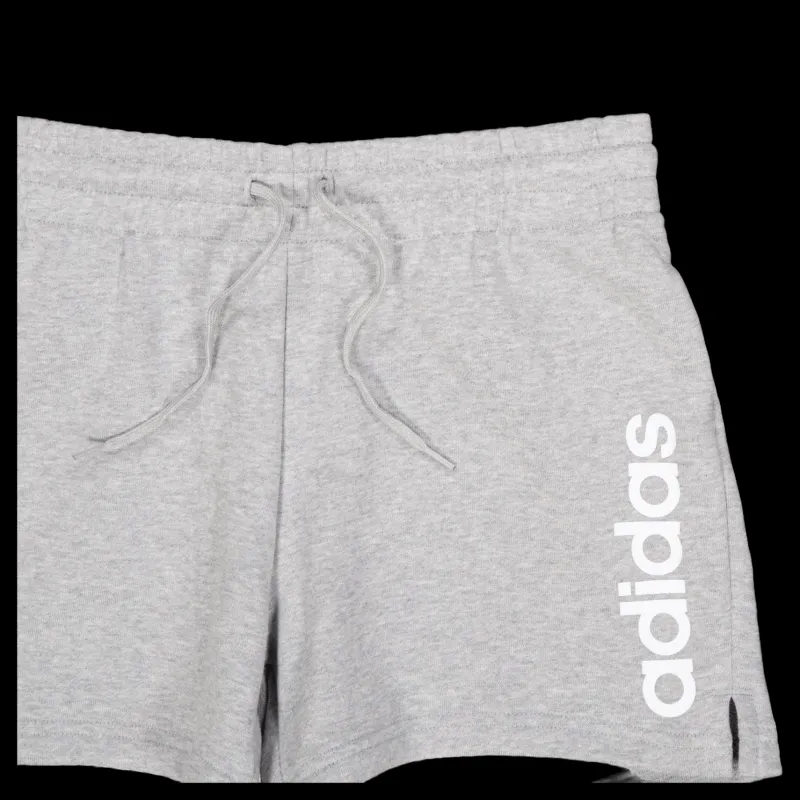 Outlet adidas Essentials Linear French Terry Shorts Medium Grey Heather / White Grå