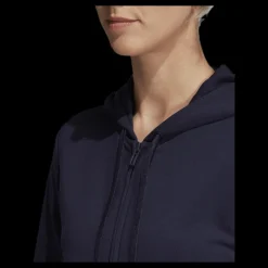 Clearance adidas Essentials Linear Full Zip Hoodie Legend Ink / White Blå