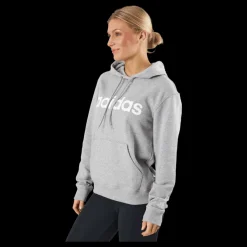 Discount adidas Essentials Linear Hoodie Medium Grey Heather Grå