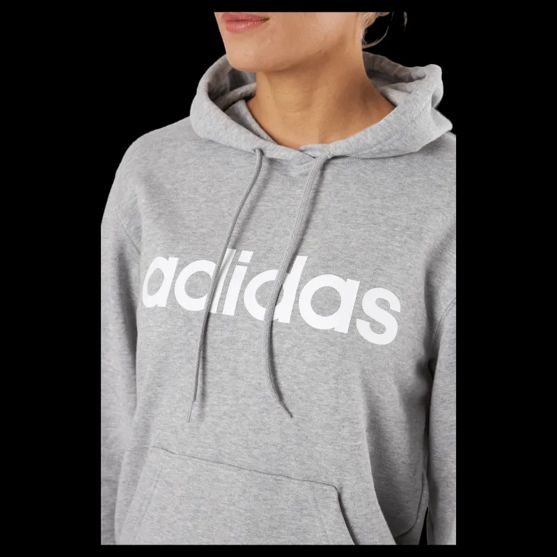 Discount adidas Essentials Linear Hoodie Medium Grey Heather Grå