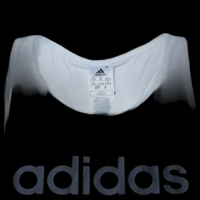 adidas Essentials Loose Tank Top White / Black Vit Hot