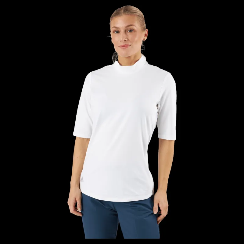 adidas Essentials Mock Polo Shirt White Vit Best